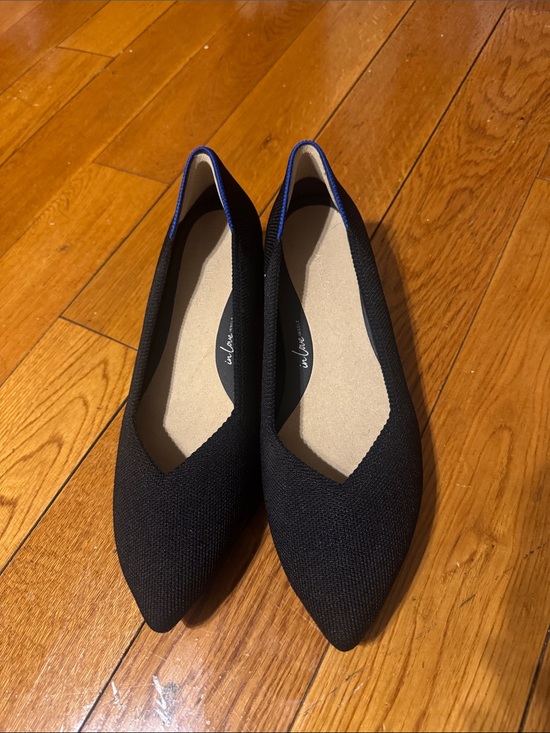 Rothy's Shoes - Rothy’s The High Point Block Heel Knit Pumps Black like new In Love Insole